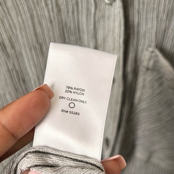 Express Gray and Black Small Button Down - Picture 5 of 5